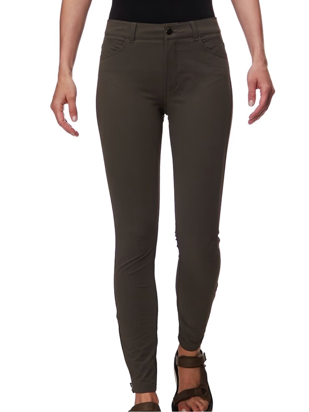 Haglofs Women Sz 44 US 14 Green Outdoor Hiking Soft Shell Trekkings Pants NWT